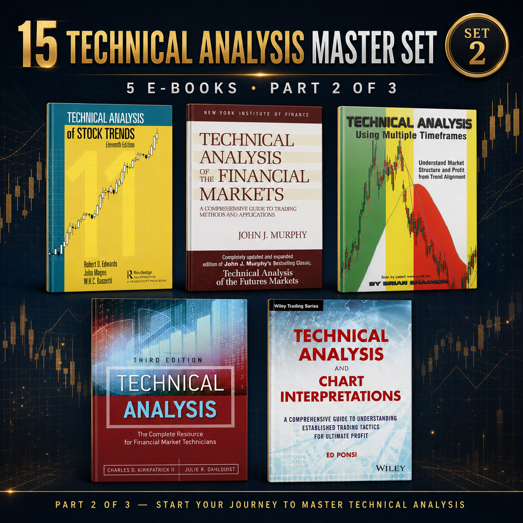 15 Technical Analysis E-books Master Set — Instant Download PDF Bundle