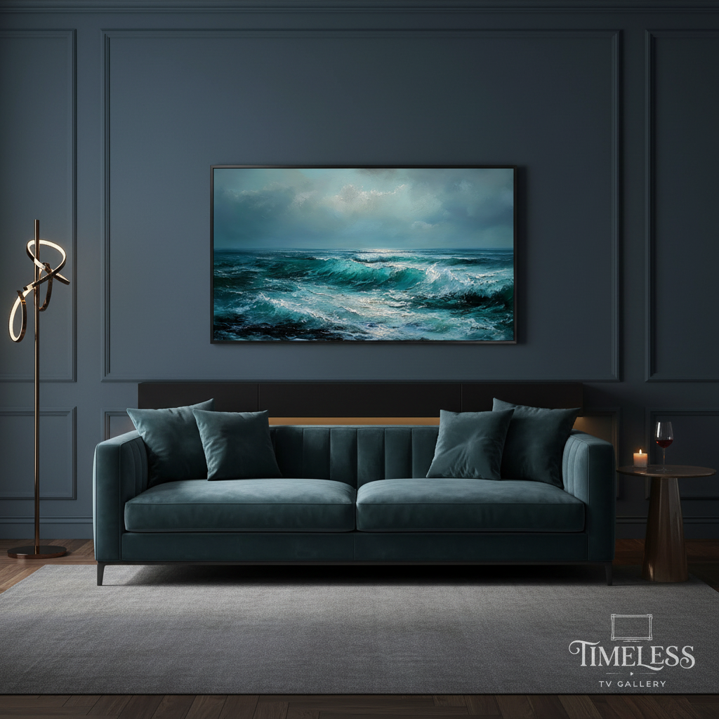 Sophisticated Dark Living Room