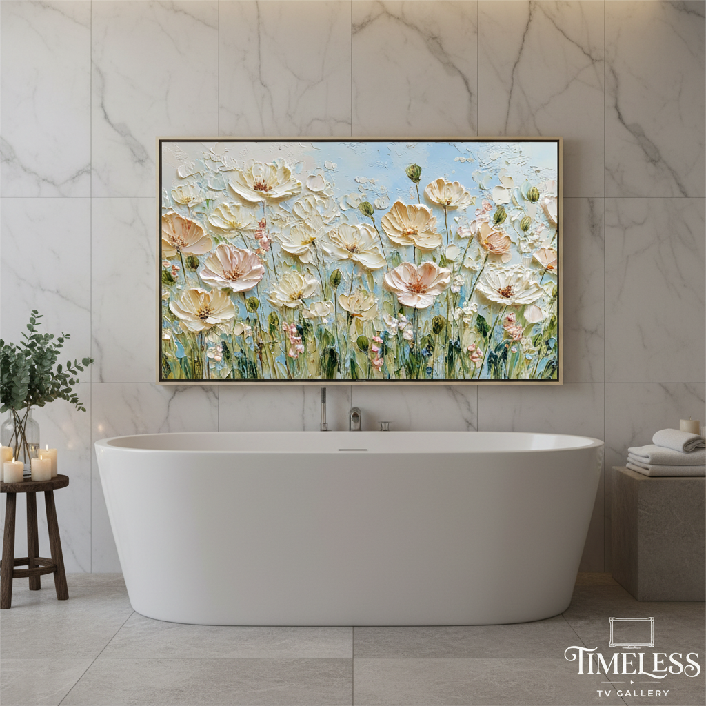 Ivory Moments in the Meadow #02 | Samsung Frame TV Art | Digital Download