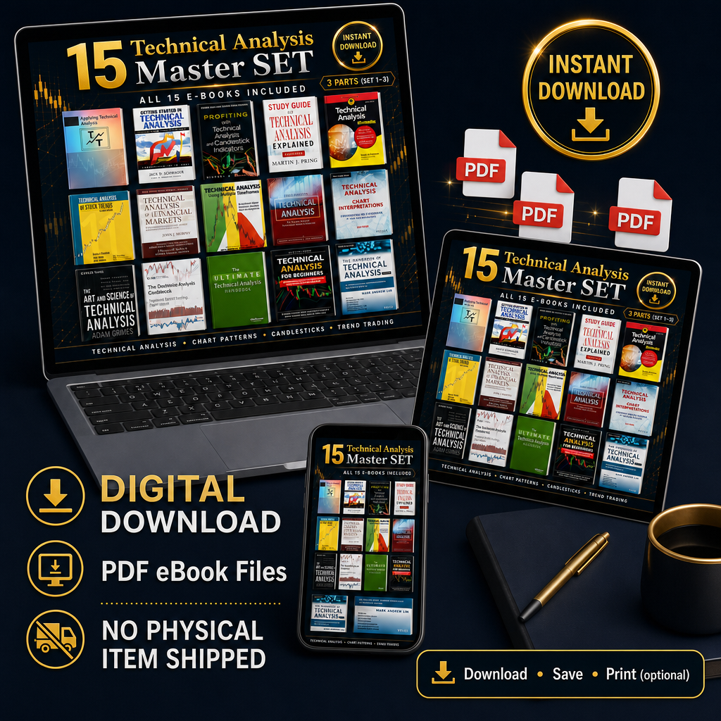 15 Technical Analysis E-books Master Set — Instant Download PDF Bundle